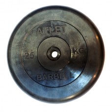 Диски обрезиненные, чёрного цвета, 26 мм, Atlet MB-AtletB26-25