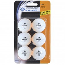Мячики для настольного тенниса DONIC JADE 40+ 6 штук белый