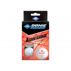 Мячики для настольного тенниса DONIC AVANTGARDE 3* 40+, 6 штук, белый
